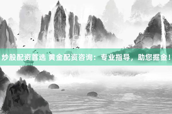 炒股配资首选 黄金配资咨询：专业指导，助您掘金！