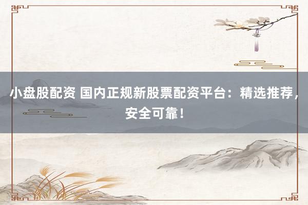 小盘股配资 国内正规新股票配资平台：精选推荐，安全可靠！
