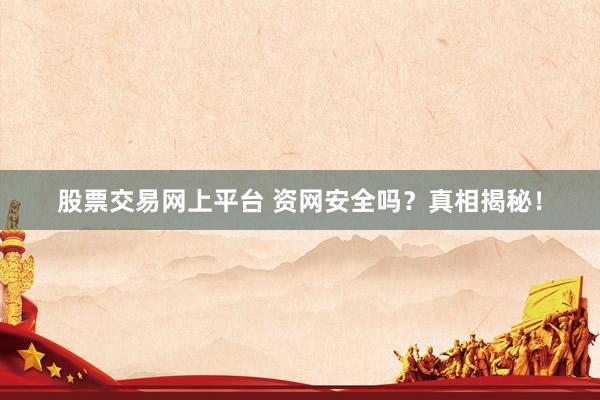 股票交易网上平台 资网安全吗？真相揭秘！